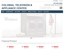 Tablet Screenshot of colonialtelevisionappliancecenter.com